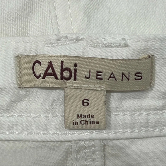 CAbi Stella Jeans in White 331 Size 6 - Picture 10 of 12